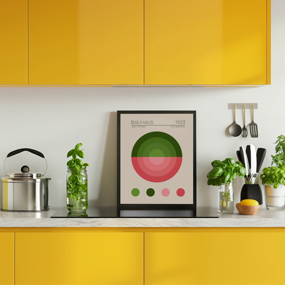Bauhaus Yesil Daire Poster